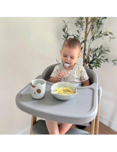 Silla Alta Evolur Nimbus Gris Oscuro con Arnés de Seguridad 2