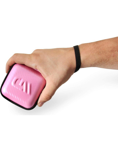 Funda de Viaje Rosa CASEMATIX para Tamagotchi On - Compacta y Protectora