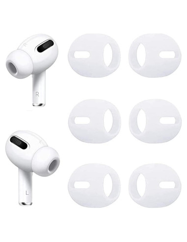 Cubiertas Antideslizantes BLLQ para AirPods Pro 2 - 3 Pares Blancas