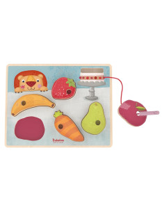 Juego de Enhebrar Madera Bababoo 6 Piezas 18+ Meses