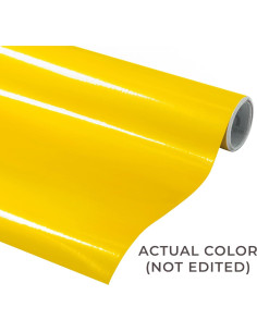 Vinilo Adhesivo Permanente VViViD DECO65 Amarillo Brillante 30.48m x 30cm 2