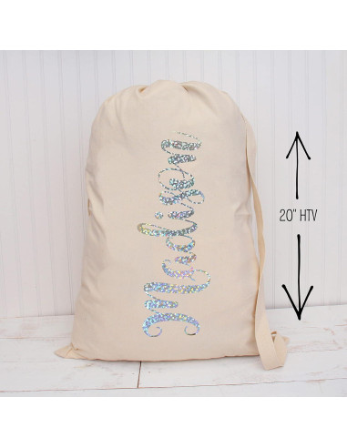 Vinilo de Transferencia de Calor Threadart 50cm Foil Plateado