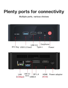 Mini PC Beelink SER5 AMD Ryzen 5 5500U 16GB RAM 500GB SSD 2