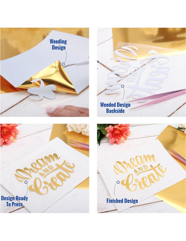 Vinilo de Transferencia de Calor Threadart 50cm Foil Plateado