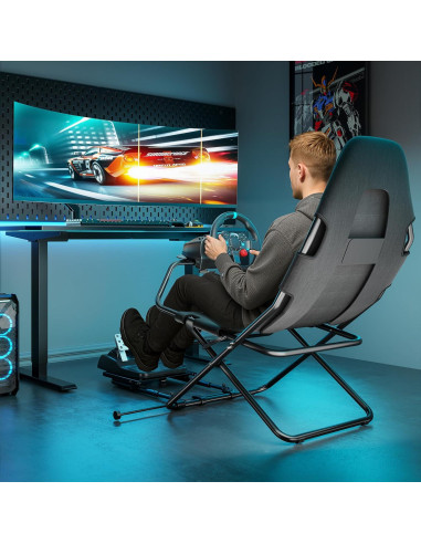 Cockpit de Simulación de Carreras ARES WING Plegable 10.1 kg