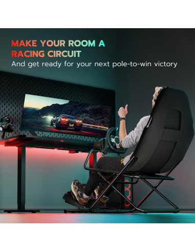 Cockpit de Simulación de Carreras ARES WING Plegable 10.1 kg