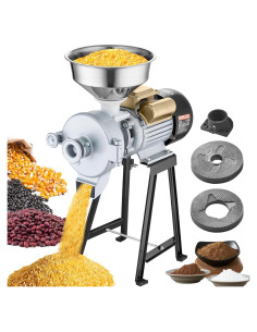 Molinillo de Granos Eléctrico VEVOR 3000W con Embudo Ajustable