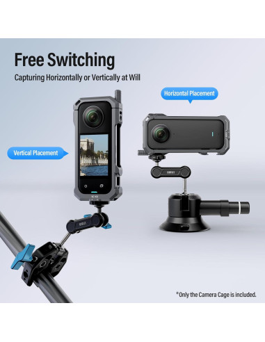 Jaula de Cámara SIRUI SC-X3 para Insta360 X3 con Cubierta