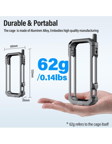 Jaula de Cámara SIRUI SC-X3 para Insta360 X3 con Cubierta
