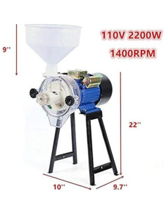 Molino de Grano Eléctrico HYYKJ 2200W - Molienda de Arroz y Soja 2