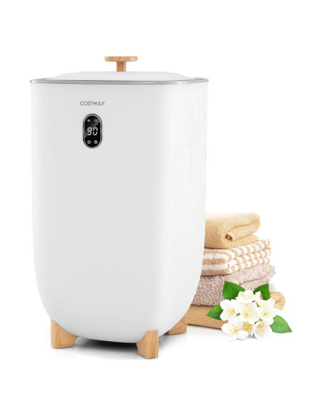 Calentador de Toallas COSTWAY 40L con Temporizador y Fragancia