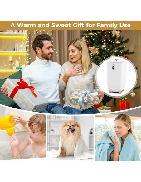 Calentador de Toallas COSTWAY 40L con Temporizador y Fragancia