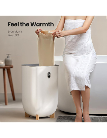 Calentador de Toallas AGLUCKY 40L con 2 Modos y Pantalla LCD