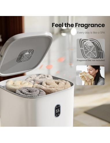 Calentador de Toallas AGLUCKY 40L con 2 Modos y Pantalla LCD