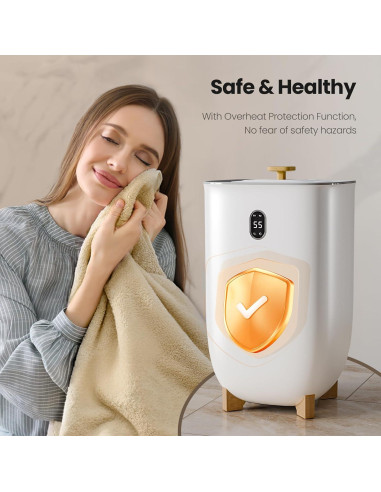 Calentador de Toallas AGLUCKY 40L con 2 Modos y Pantalla LCD