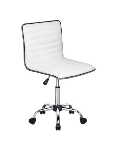 Silla de Oficina BOSSIN Ajustable sin Respaldo Blanca