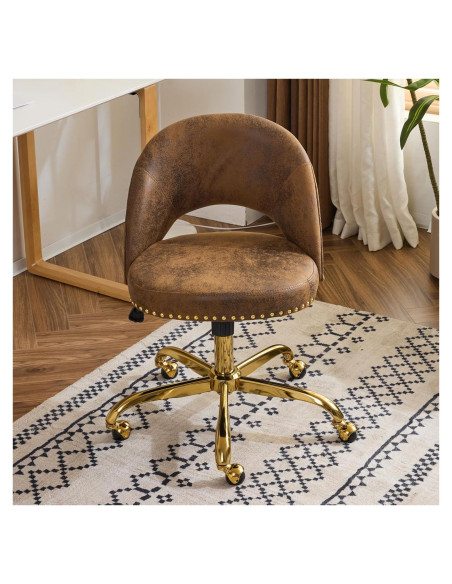 Silla de Oficina VINGLI Moderna de Terciopelo sin Brazos