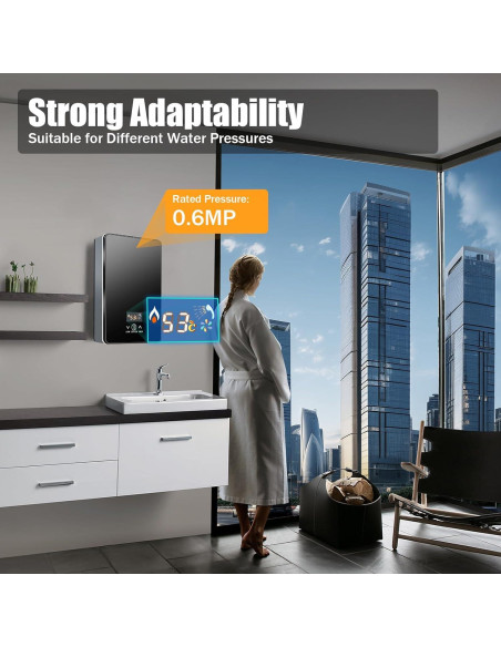 Calentador de Agua Eléctrico Instantáneo Dfmyhked 6500W 220V