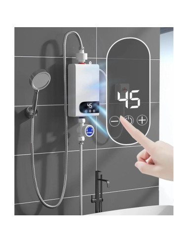 Calentador de Agua Eléctrico Instantáneo ALisasin 0.45kg LCD