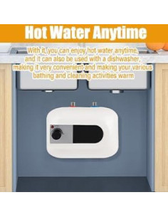 Calentador de Agua Eléctrico Mini-Tank BYGOVICE 6L 1500W IPX4 2