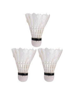 Pelotas de Bádminton 01 02 015, Pluma de Ganso, 3 Piezas