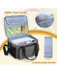 Funda LUXJA para Cricut Joy Xtra - Bolsa de Almacenamiento Gris 2