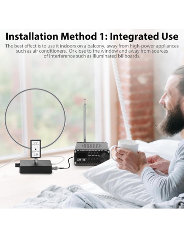 Receptor de Radio SDR Malaquita DSP2 con Antena GA450
