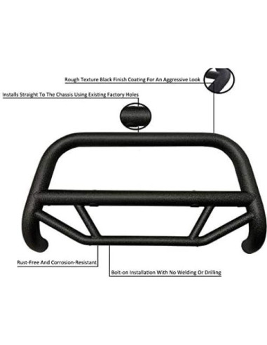 Barra de toro Max T Black Horse 2004-2015 Nissan Titan