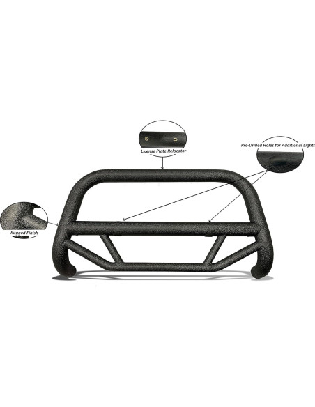 Barra de toro Max T Black Horse 2019-2024 Ram 2500/3500