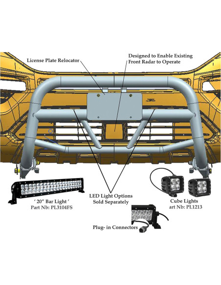 Barra de toro Max T Black Horse 2019-2024 Ram 2500/3500
