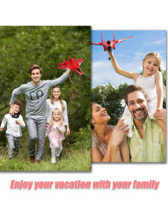 Avión RC Crohorizon HW39 Rojo 2 Canales 3 Baterías 2