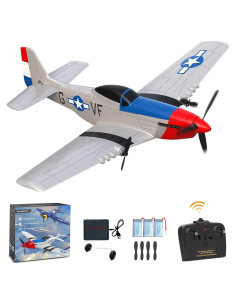Avión RC VOLANTEXRC P-51D Mustang 3 Canales para Niños