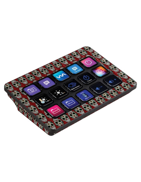 Carcasa de Vinilo MightySkins para Elgato Stream Deck MK.2 - Calavera de Azúcar