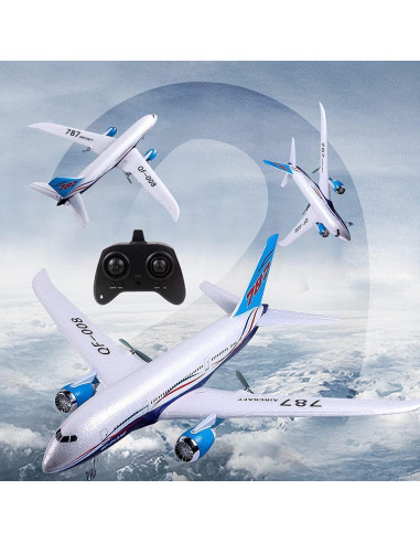 Avión RC B787 2.4Ghz con Giroscopio para Principiantes