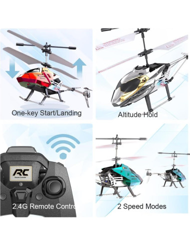 Helicóptero RC XIKOTEC XK919 Control Remoto 2.4G LED