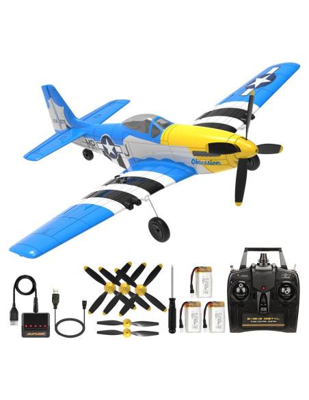 Avián RC ANTSIR P51 Mustang 4 Canales para Principiantes