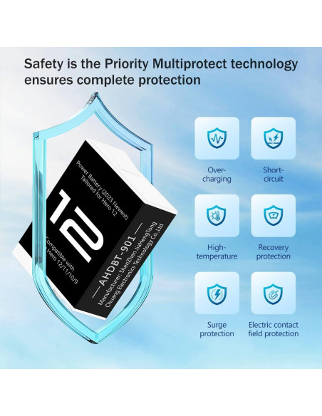 2 Baterías Enduro DIDIMETA para GoPro Hero 12 con Cargador