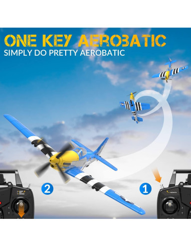 Avián RC ANTSIR P51 Mustang 4 Canales para Principiantes