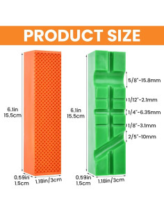 Almohadillas de Mandíbulas de Tornillo Loyanger 2 Pares TPU 2