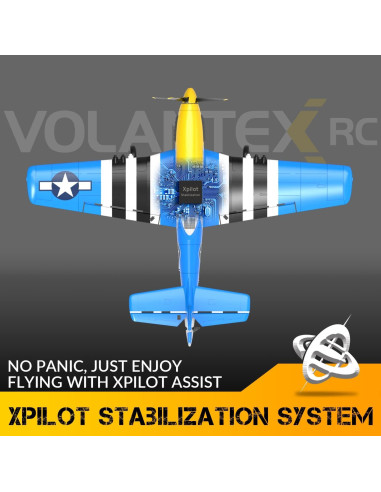 Avián RC ANTSIR P51 Mustang 4 Canales para Principiantes