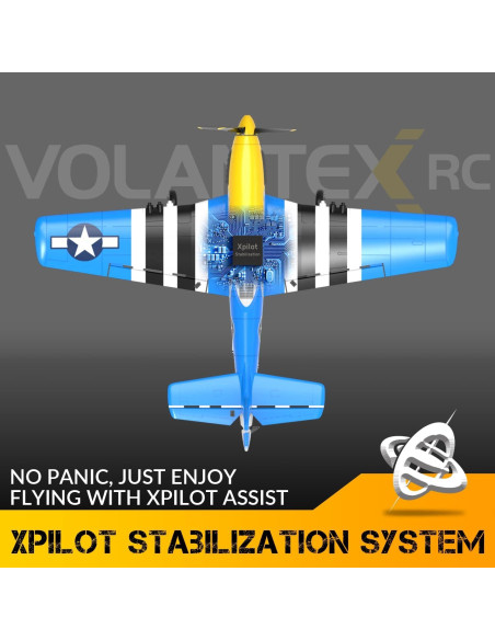 Avián RC ANTSIR P51 Mustang 4 Canales para Principiantes