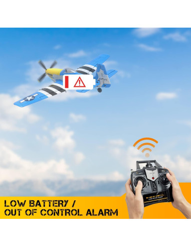 Avián RC ANTSIR P51 Mustang 4 Canales para Principiantes