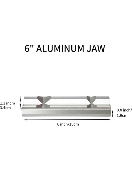 Mandíbulas de Tornillo de Aluminio LTL Tipo V 6" Magnéticas