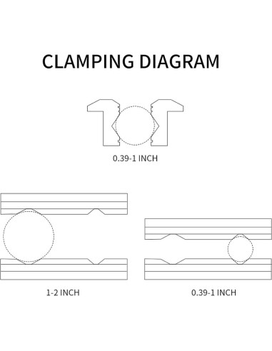 Mandíbulas de Tornillo de Aluminio LTL Tipo V 6" Magnéticas