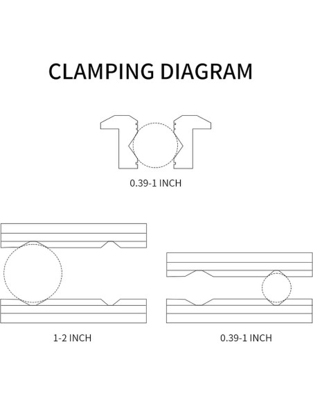 Mandíbulas de Tornillo de Aluminio LTL Tipo V 6" Magnéticas