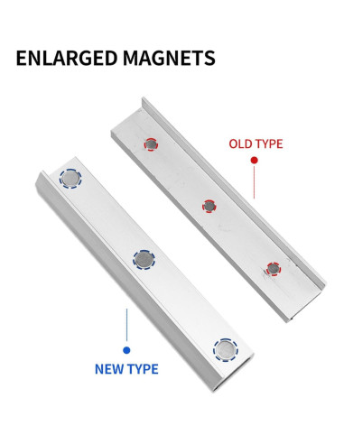 Mandíbulas de Tornillo de Aluminio LTL Tipo V 6" Magnéticas