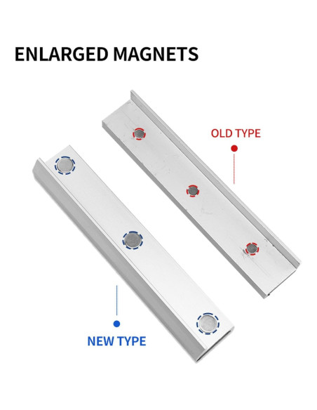 Mandíbulas de Tornillo de Aluminio LTL Tipo V 6" Magnéticas