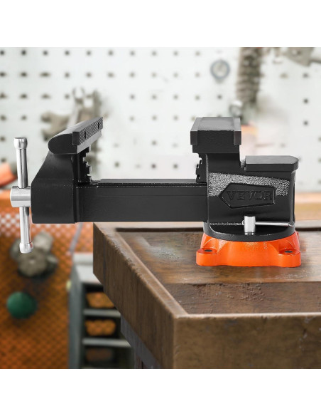 Prensa de Banco VEVOR 20.32 cm Mordazas Bidireccionales Hierro