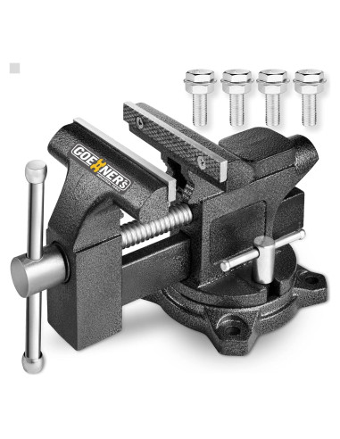 Prensa de banco Kitvance 4.5" acero forjado 2200 lbs