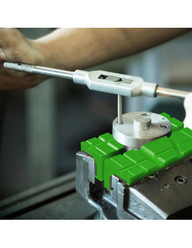 Mandíbulas de Sargento TRISENSE TPU 15.24 cm Verde 1 Par